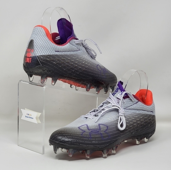 Under Armour Blur Smoke MC Football Cleats 3025123-100 Size 9.5 Womens New - Picture 5 of 10